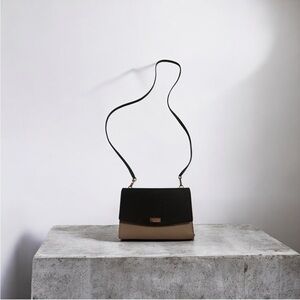 Kate Spade Black and Tan Women's Crossbody Bag Wallet